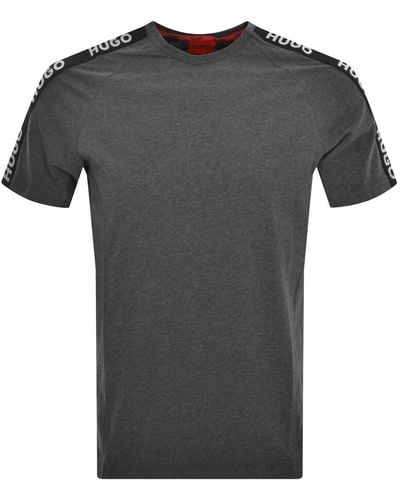 HUGO Loungewear Sporty Logot Shirt - Gray