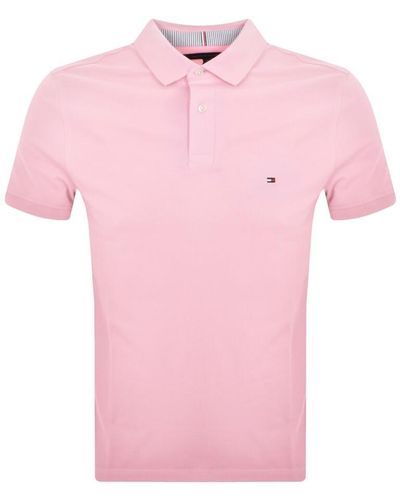 Tommy Hilfiger Regular Fit 1985 Polo T Shirt - Pink