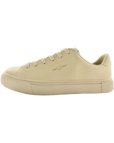 Fred Perry B71 Leather Trainers - Natural