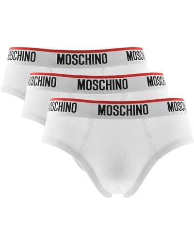 Moschino Underwear Three Pack Briefs - White