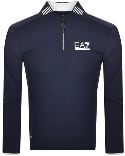 EA7 Emporio Armani Long Sleeved T Shirt - Blue