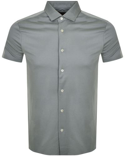 Armani Emporio Short Sleeved Shirt - Grey