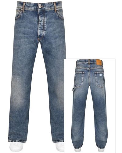 Heron Preston Ex Ray Mid Wash Jeans - Blue