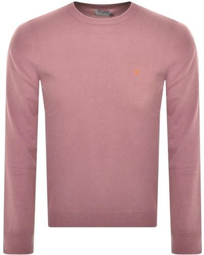 Farah Mullen Crew Neck Sweater - Pink