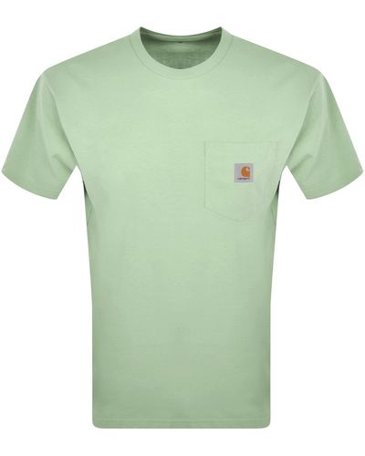 Carhartt Pocket Short Sleeved T Shirt - Green