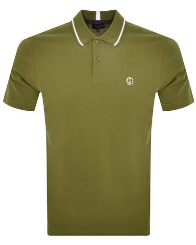Ted Baker Camdn Polo T Shirt - Green