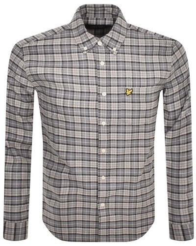 Lyle & Scott Check Flannel Shirt - Gray