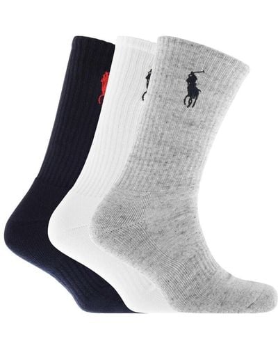 Ralph Lauren 3 Pack Socks - Grey