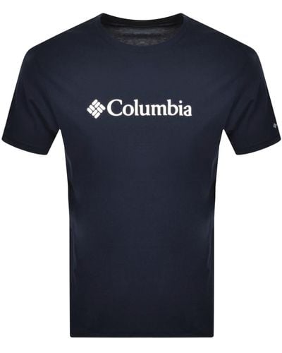 Columbia Basic Logo T Shirt - Blue