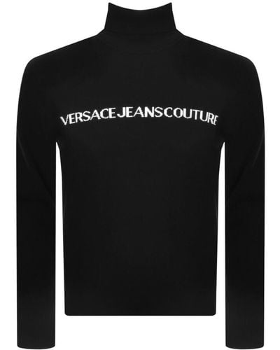 Versace Couture Cashmere Knit Sweater - Black