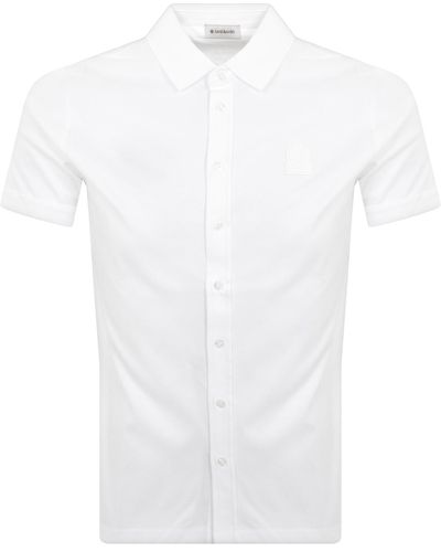 Sandbanks Interlock Short Sleeve Shirt - White