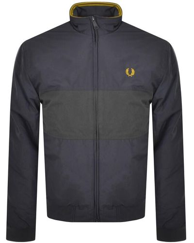 Fred Perry Colourblock Brentham Jacket - Blue