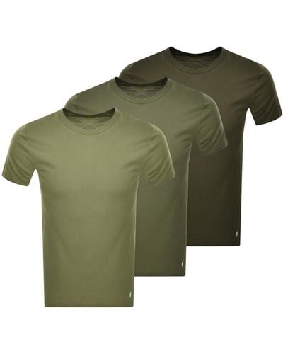 Ralph Lauren 3 Pack T Shirts - Green