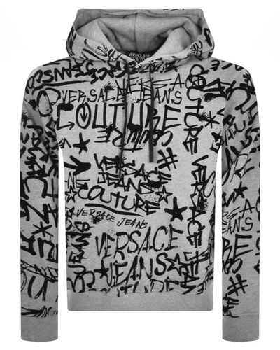 Versace Jeans Couture Couture Graffiti Hoodie - Grey