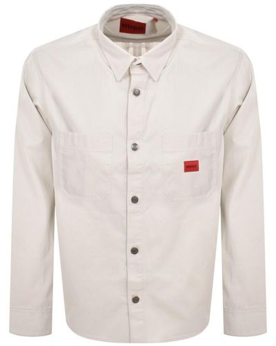 HUGO Erato Overshirt Jacket - White