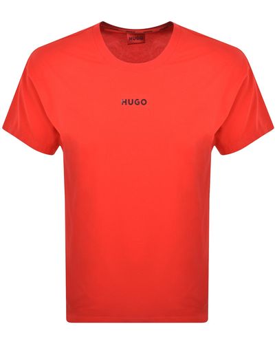 HUGO Linked T Shirt - Red