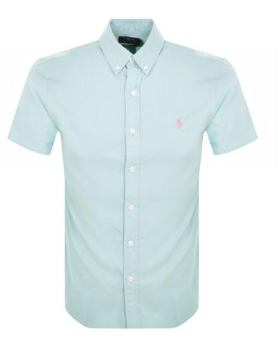 Ralph Lauren Short Sleeved Sport Shirt - Blue