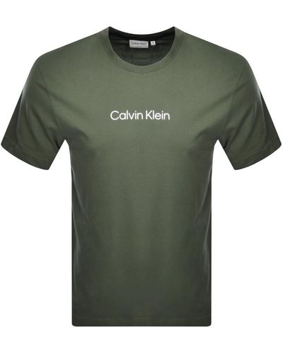 Calvin Klein Hero Logo Comfort Fit T Shirt - Green