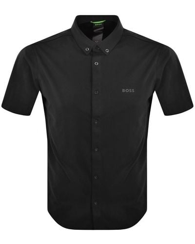 BOSS Boss Motion Short Sleeve Shirt - Black