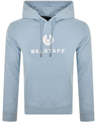 Belstaff Signature Logo Hoodie - Blue