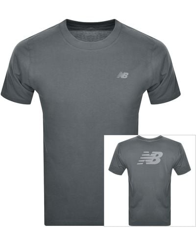New Balance Sport Essentials Logo T Shirt - Grey