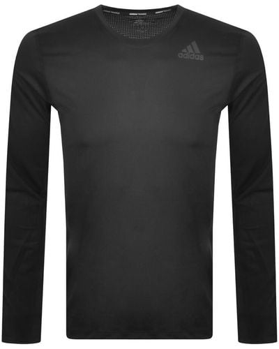 adidas Originals Adidas Training Long Sleeve Techfit T Shirt - Black