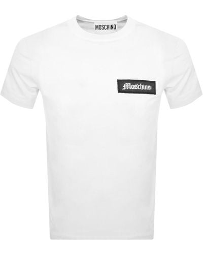 Moschino Logo T Shirt - White