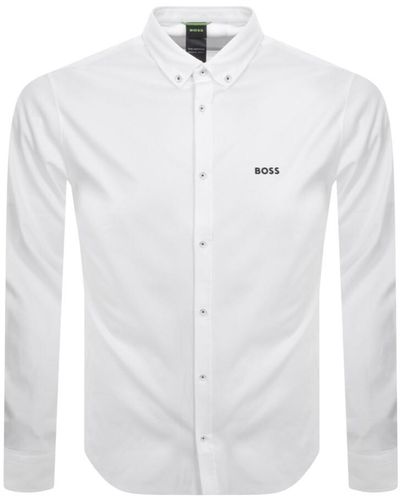 BOSS Boss Motion L Long Sleeved Shirt - White
