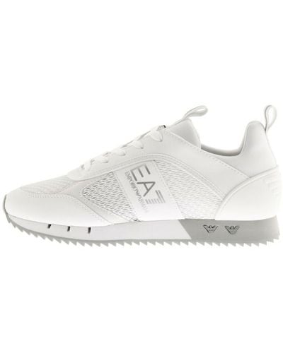 EA7 Emporio Armani Logo Sneakers - White