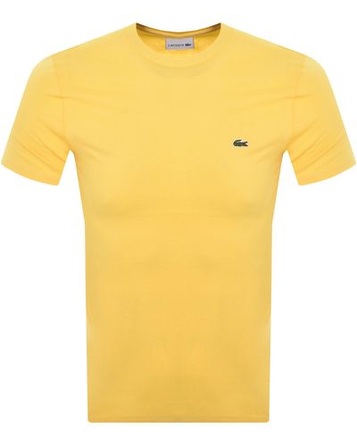 Lacoste Crew Neck T Shirt - Yellow