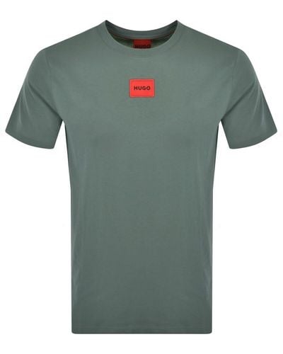 HUGO Diragolino212 T Shirt - Green