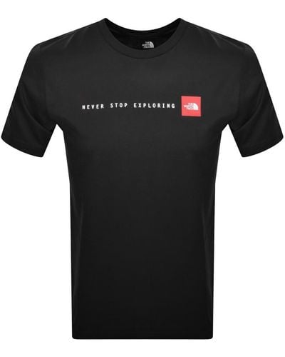 The North Face Logo T Shirt - Black