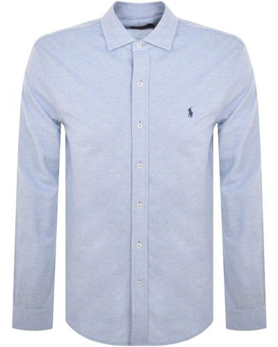 Ralph Lauren Classic Long Sleeved Shirt - Blue
