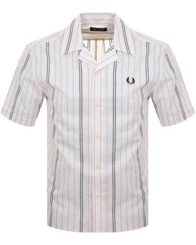 Fred Perry Stripe Short Sleeve Shirt - Multicolour
