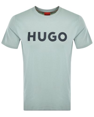 HUGO Dulivio Crew Neck T Shirt - Blue