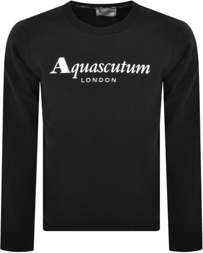 Aquascutum London Logo Sweatshirt - Black