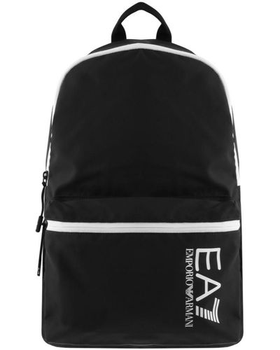 EA7 Emporio Armani Logo Backpack - Black