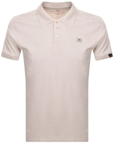 Alpha Industries X Fit Polo T Shirt - White