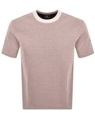 Paul Smith Pattern T Shirt - Pink