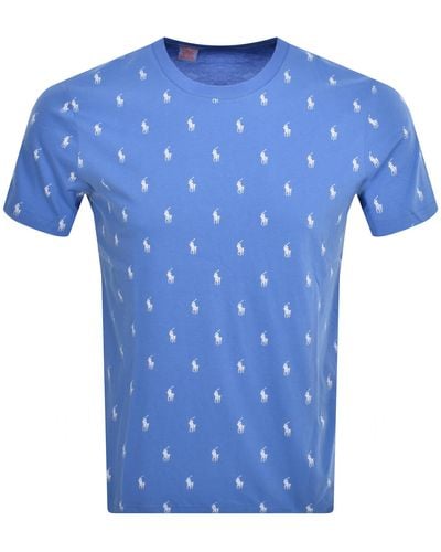 Ralph Lauren Logo Crew Neck T Shirt - Blue