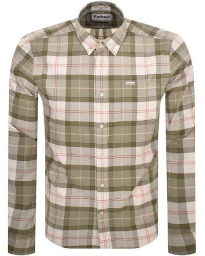 Barbour Lewis Check Long Sleeve Shirt - Grey