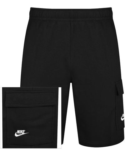 Nike Club Logo Cargo Shorts - Black