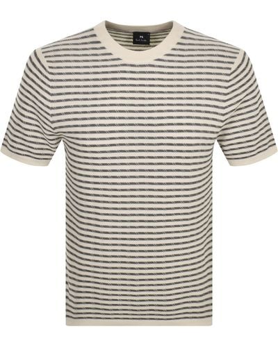 Paul Smith Stripe T Shirt - Grey