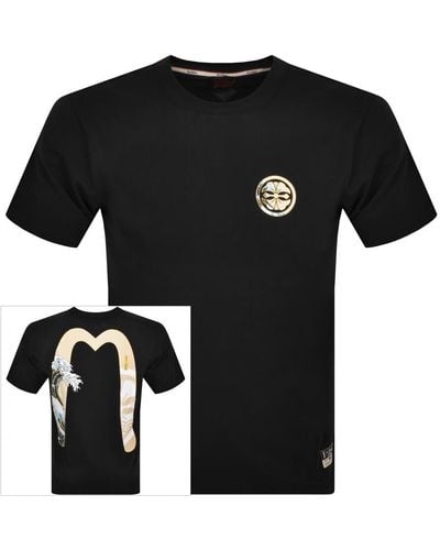 Evisu Logo T Shirt - Black