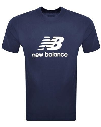New Balance Sport Essentials Logo T Shirt - Blue