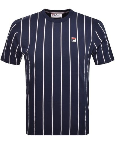 Fila Pin Striped T Shirt - Blue