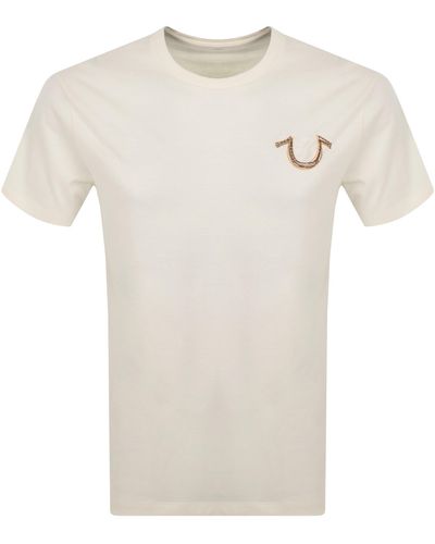 True Religion Embroidered Logo T Shirt - White