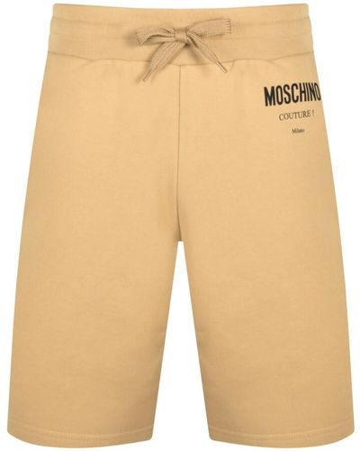 Moschino Jersey Shorts - Natural