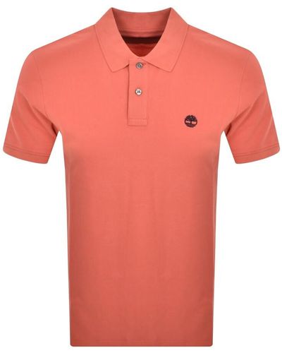 Timberland Millers River Polo T Shirt - Orange
