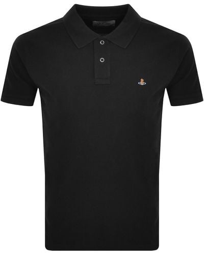 Vivienne Westwood Logo Polo T Shirt - Black
